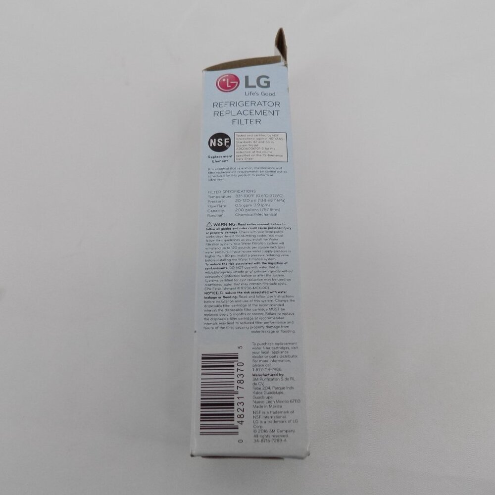 LG OEM Refrigerator Replacement Filter Model LT700P Part Number ADQ36006101 - Picture 4 of 7